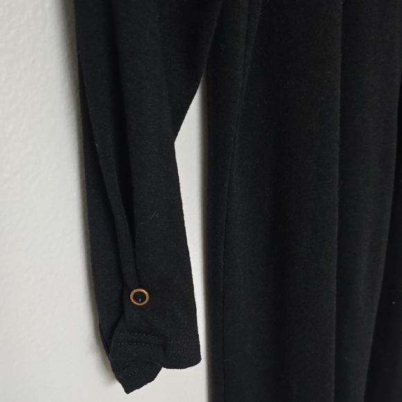 Elegant Black Tunic with Gold Button by Chico's - Picture 2 of 2